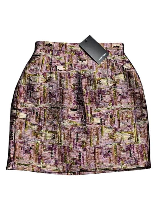 Dsquared2 Dresses & Skirts - DSQUARED 2 Mini Skirt (NWT) Luxury Designer SILK BLEND Printed Women Size 2 (XS)